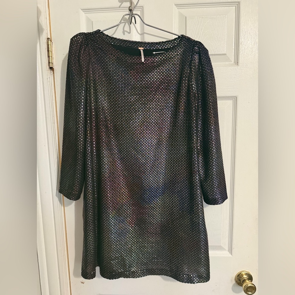 Free People Multicolor Long Sleeve Dress